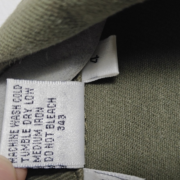 NEWPORT NEWS JEANOLOGY COLLECTION Olive Green Jean Jacket Size 4 - Picture 4 of 16